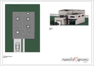 Proyecto1 - Plano - A100 - Planta Planimetria y Vista 3D