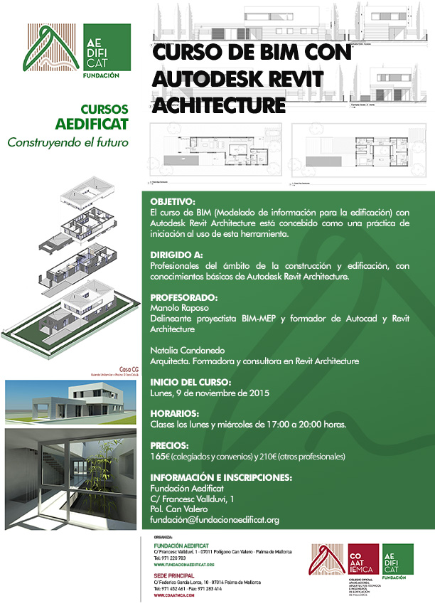 Curso Taller de Revit nivel Iniciación en Palma de&nbsp;Mallorca